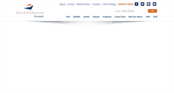 Desktop Screenshot of erieartmuseum.org