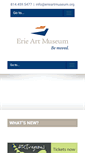 Mobile Screenshot of erieartmuseum.org